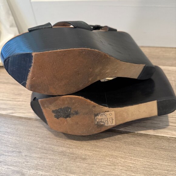 Michael Kors Black leather sandals Peggy size 9 - Picture 5 of 5